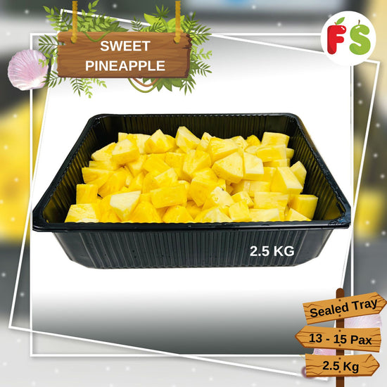 Philippine Pineapple Sealed Tray,  2.5KG +/- | 黄梨切块