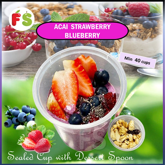 Acai Strawberry Blueberry - 9'Oz  Wt: 180gsm +/-