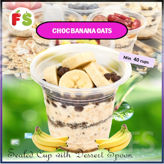 Overnight Oats - Chocolate banana N200, 9'Oz | 40 cups onwards